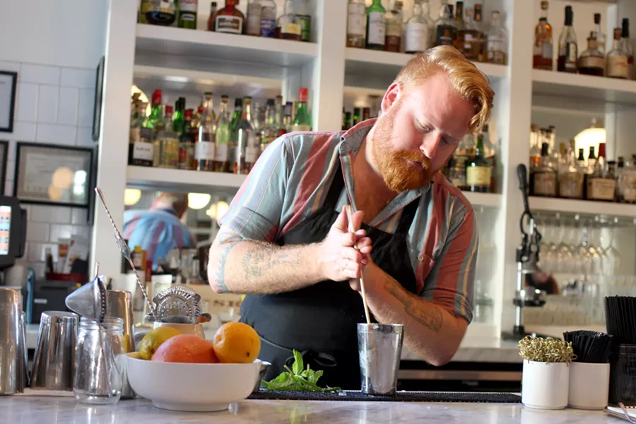 Somewhere between stirring and shaking, the swizzle of a Julep makes it more fun for Ciaran Weise to make. - HEATHER HOCH