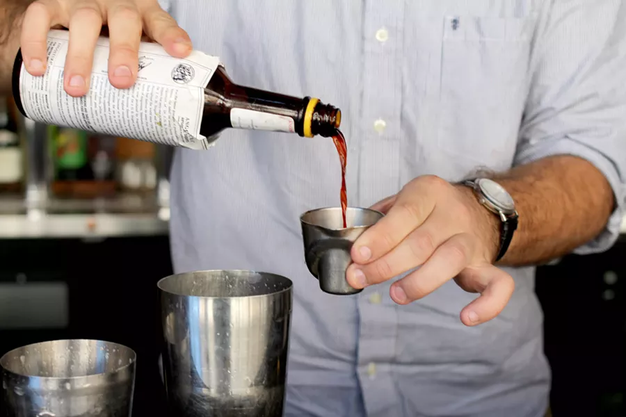 Bitters are typically used in dashes—like salt and pepper is used in food, but Bryan Eichhorst explores the flavors in Angostura with this cocktail. - HEATHER HOCH