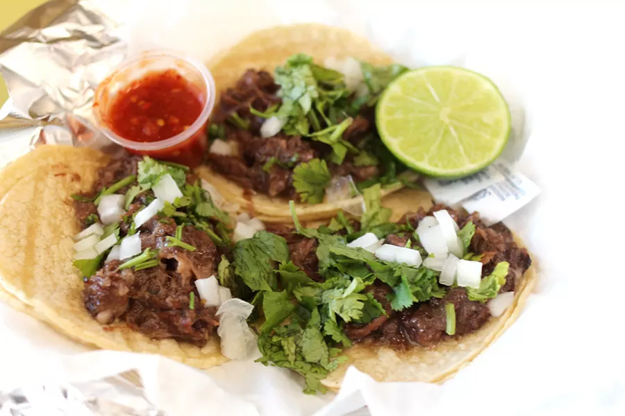 Although Rincon Tarasco isn’t a taqueria per se, their tacos are well worth their $1.25 price. - HEATHER HOCH