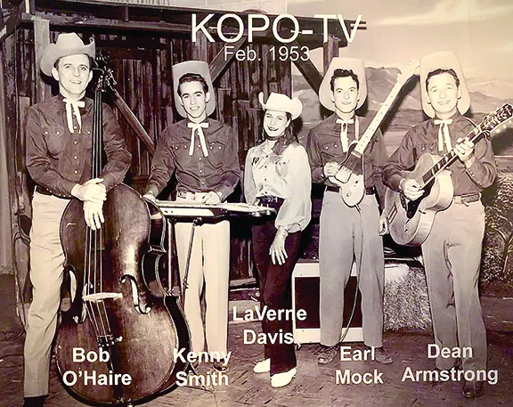 Dean Armstrong and The Arizona Dance Hands with LaVerne and Kenny Smith singing on KOLD-TV, circa 1953.
