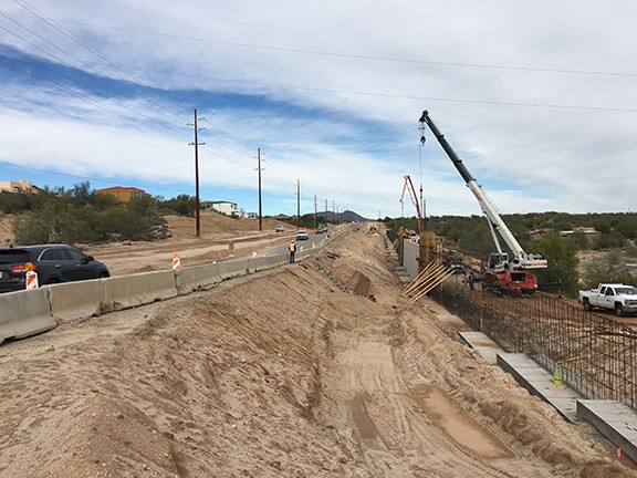 The largest roadway project taking place in Oro Valley in 2020, the La Cholla widening, is expected to wrap up in September.