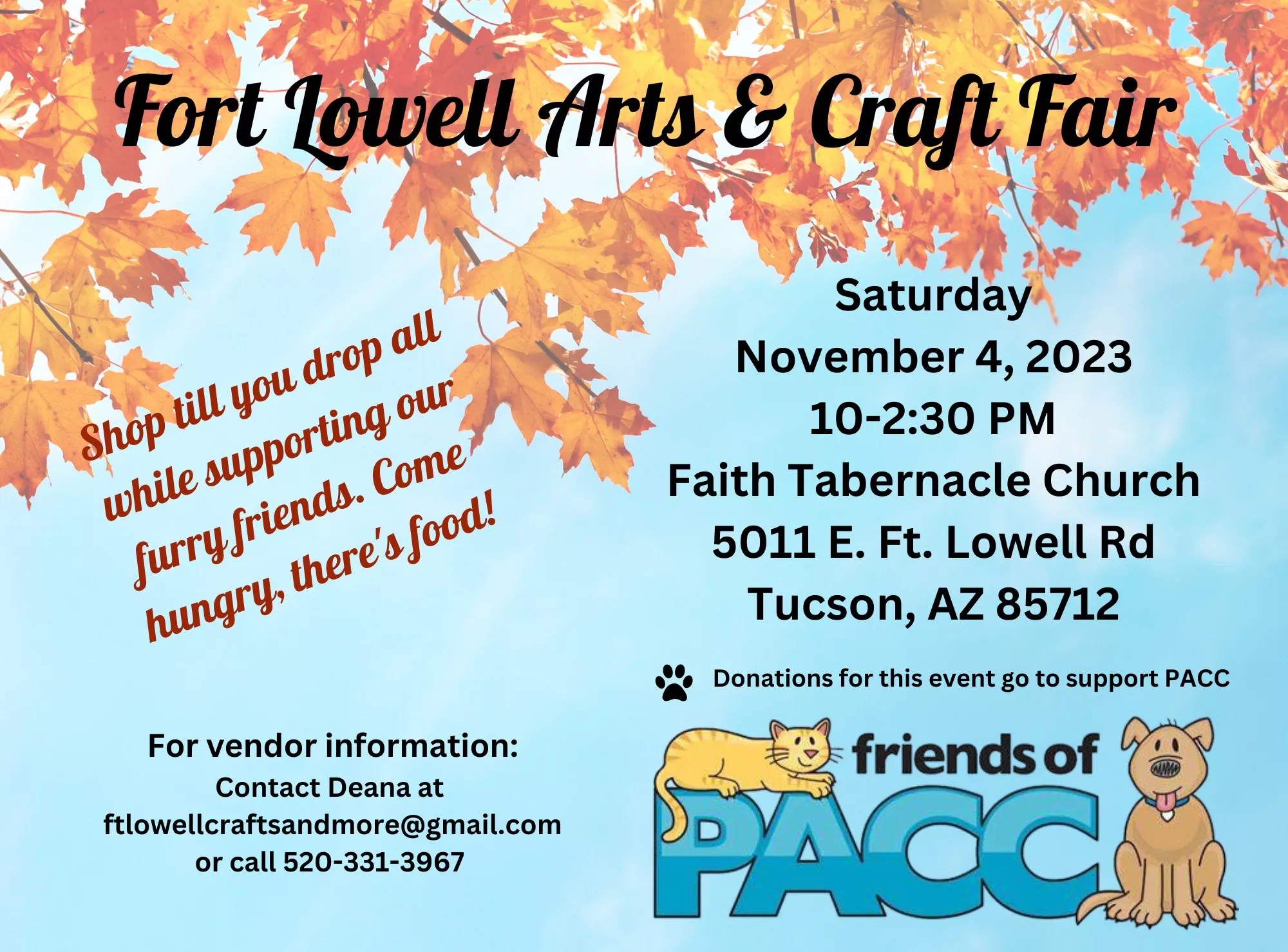 Fort Lowell Arts & Craft Fair Faith Tabernacle Church Special