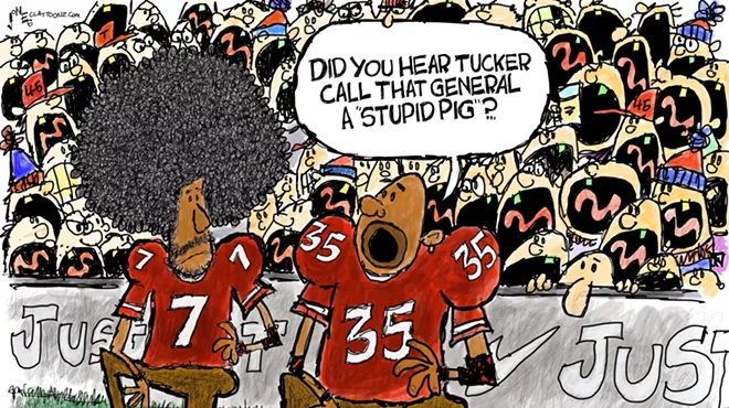 Claytoonz: Tucker Hates Our Troops