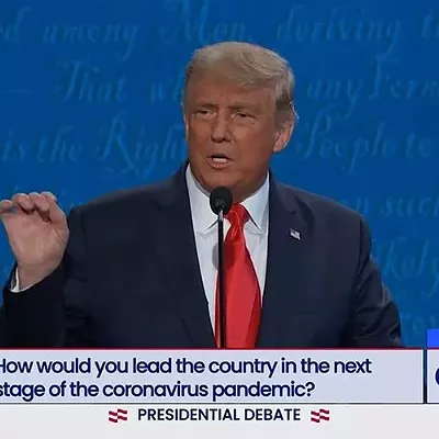 Asked at the presidential debate about how to handle COVID-19, President Donald Trump cited Arizona as a state that had seen a spike in cases, and &ldquo;it&rsquo;s now gone.&rdquo; But in each of the states he cited, including Arizona, new cases have started to surge again.