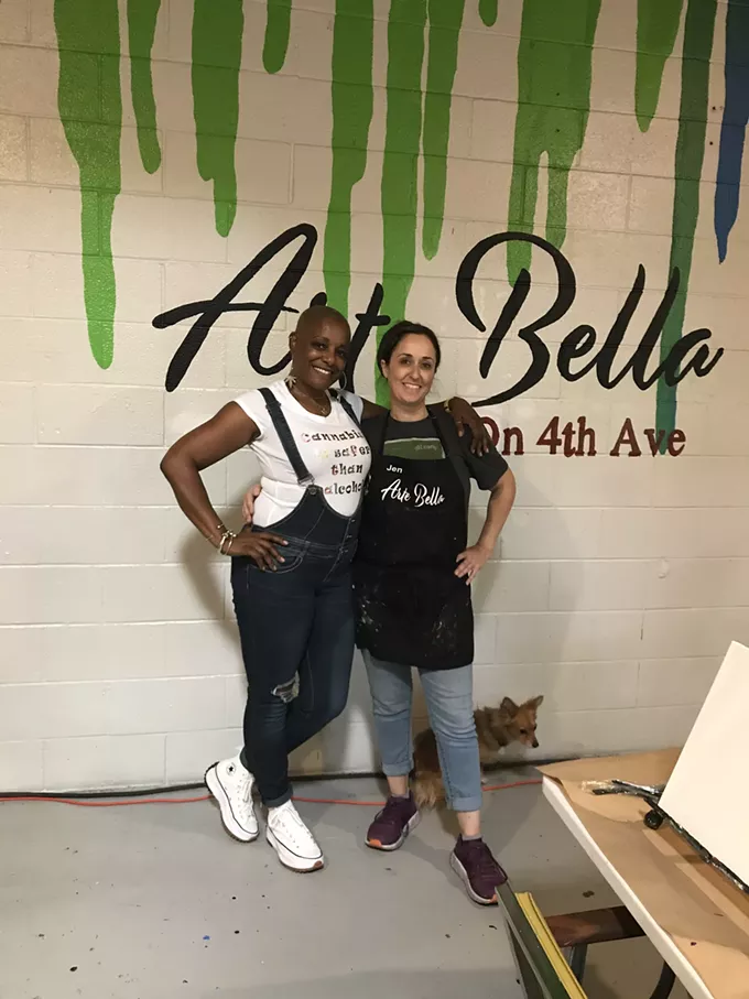 Buds and Brushes: On Fourth Avenue, Arte Bella Offers Weed-Friendly Events - Vimarsana News