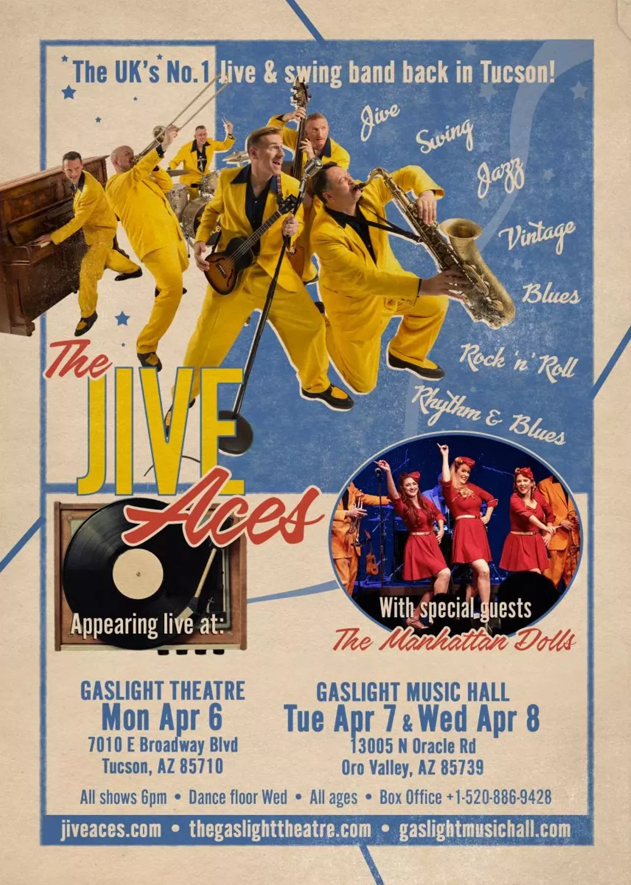 Jive Aces The Gaslight Theatre Live Music Tucson Weekly