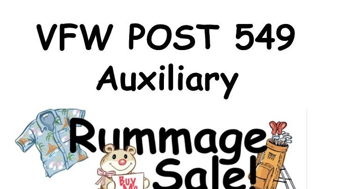 VFW Post 549 Auxiliary Rummage Sale